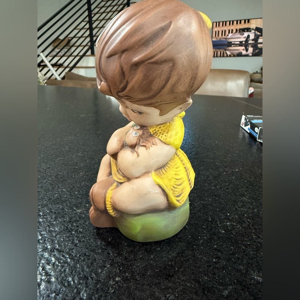 Vintage Gare 1969 Barbara Baldwin Girl With Doll Ceramic Figurine Paula β71 - Picture 3 of 13
